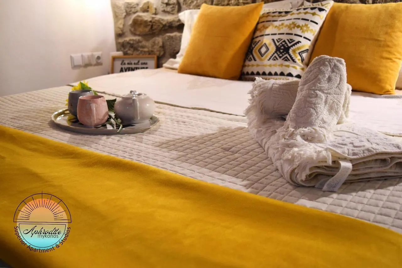 Mykonos Aphrodite Superior Apartment & Studios With Amazing Sea View 圣斯特凡诺斯 希腊