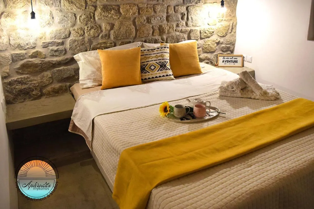 Mykonos Aphrodite Superior Apartment & Studios With Amazing Sea View 圣斯特凡诺斯 度假居