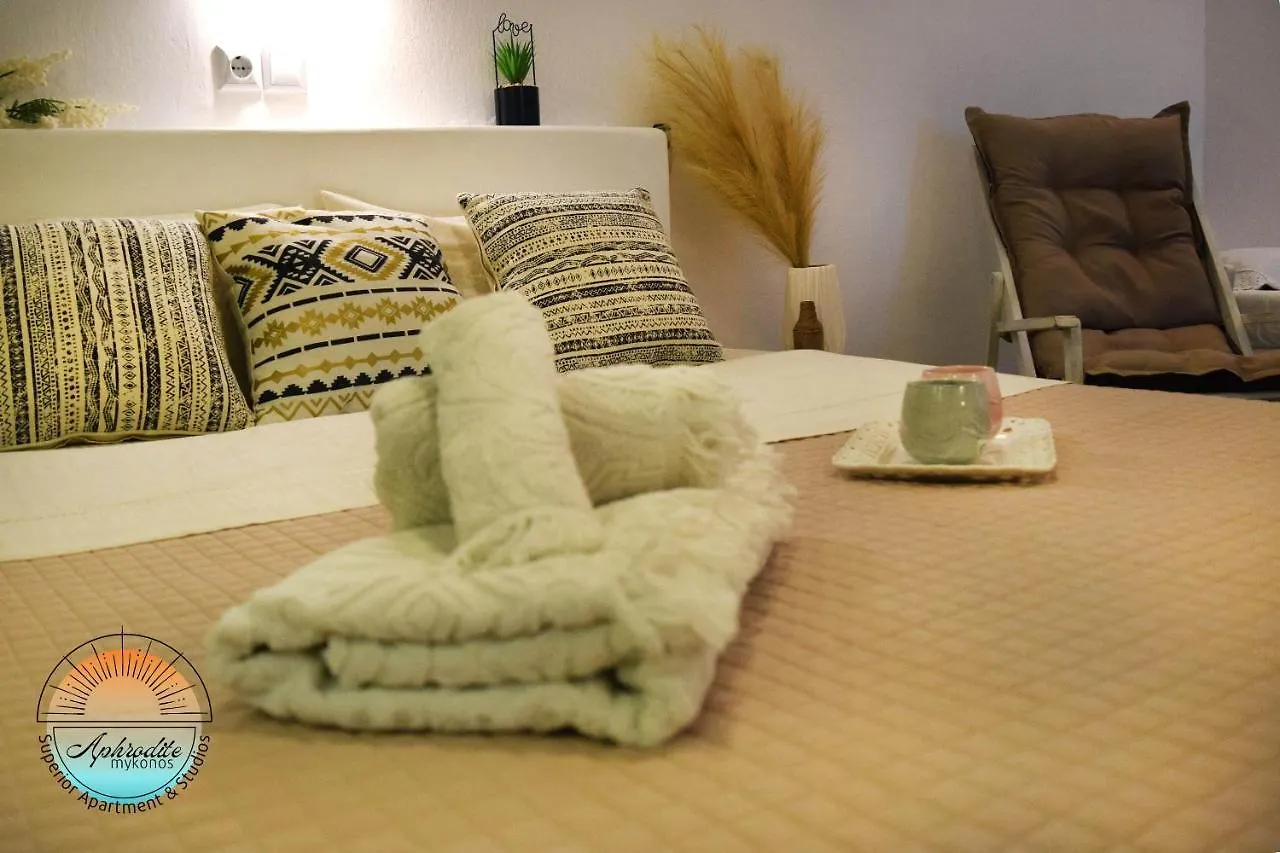 Mykonos Aphrodite Superior Apartment & Studios With Amazing Sea View 圣斯特凡诺斯